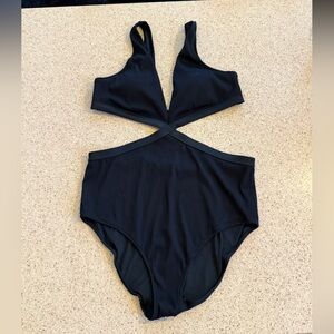Aerie Black One-Piece Swimsuit